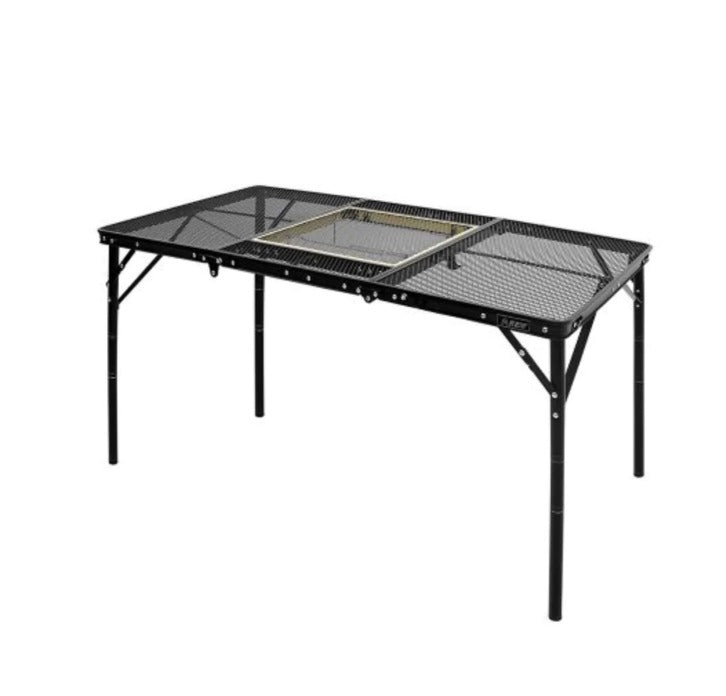 KZM Union Iron Mesh 3 Folding BBQ Table