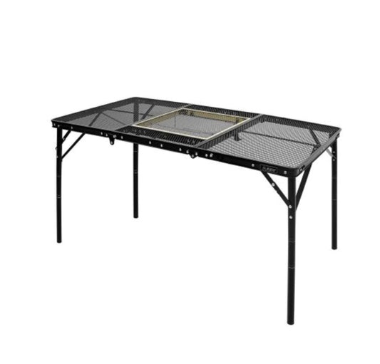 KZM Union Iron Mesh 3 Folding BBQ Table