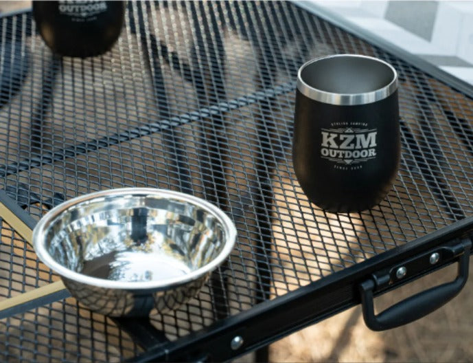 KZM Union Iron Mesh 3 Folding BBQ Table