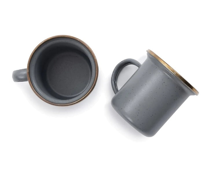 Barebones Enamel Espresso Cup Set of 2