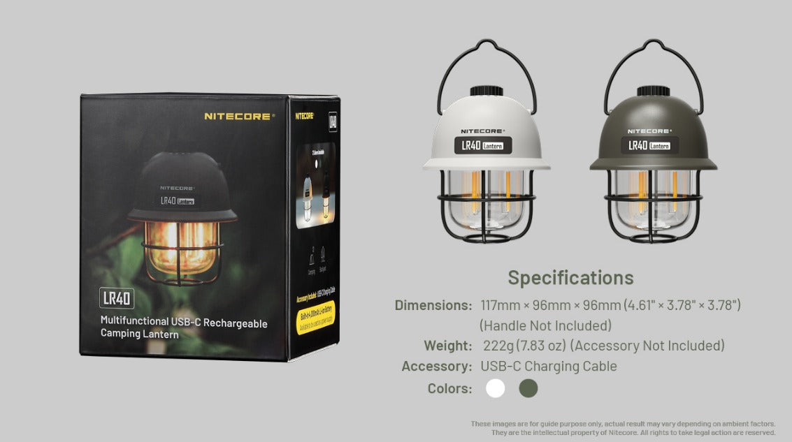 Nitecore LR40 Multifunctional Rechargeable Camping Lantern