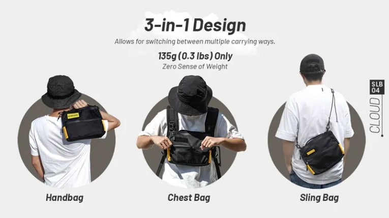 Nitecore SLB04 3-in-1 Sling Bag / Handbag / Chest Bag