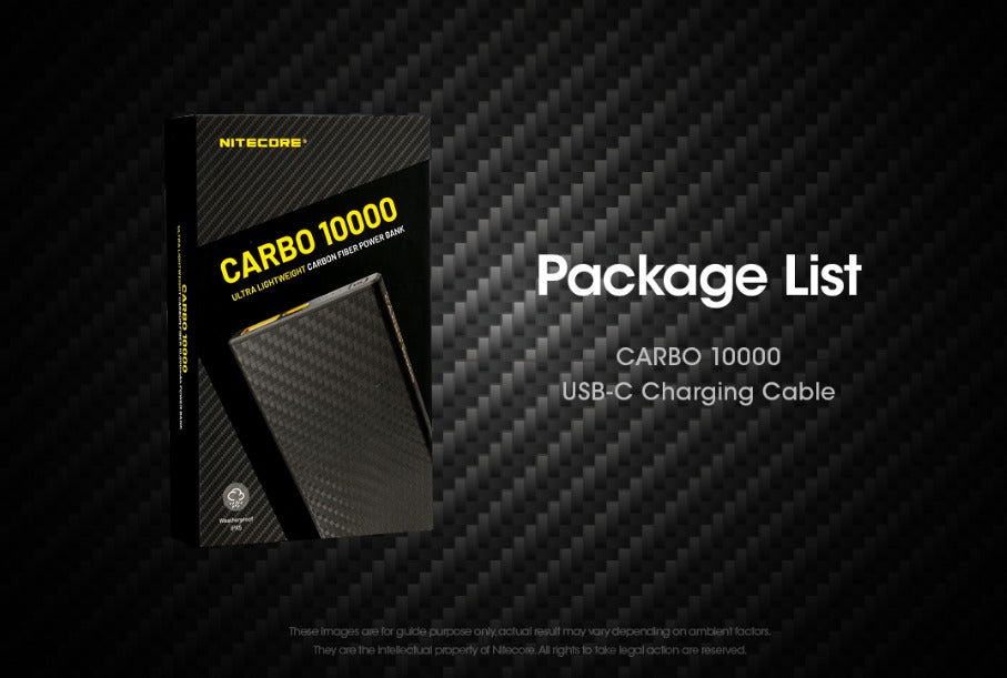 Nitecore Carbo 10000 Lightweight QC 3.0 PD USB-C 10000mAh Power Bank