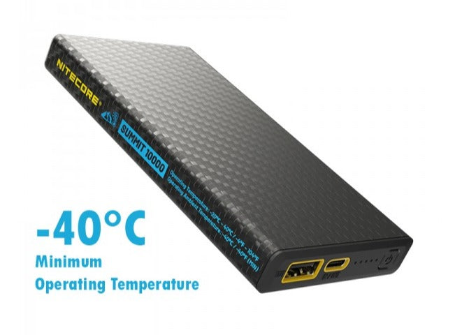 Nitecore Summit 10000 Low Temperature (-40°C) Resistant Lightweight QC 3.0 PD USB-C 10000mAh Power Bank