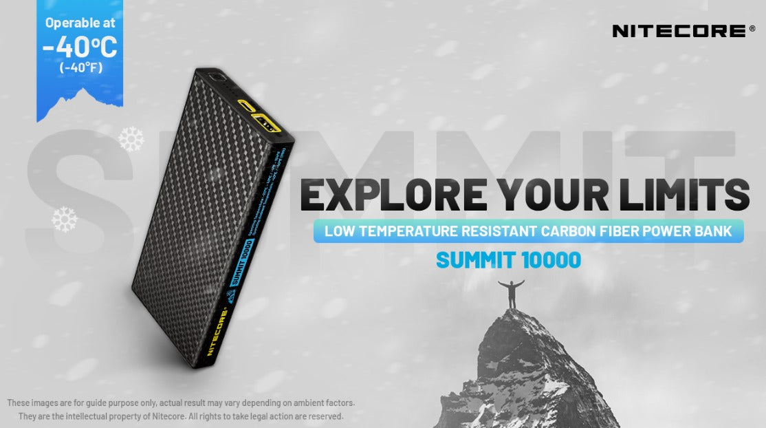 Nitecore Summit 10000 Low Temperature (-40°C) Resistant Lightweight QC 3.0 PD USB-C 10000mAh Power Bank