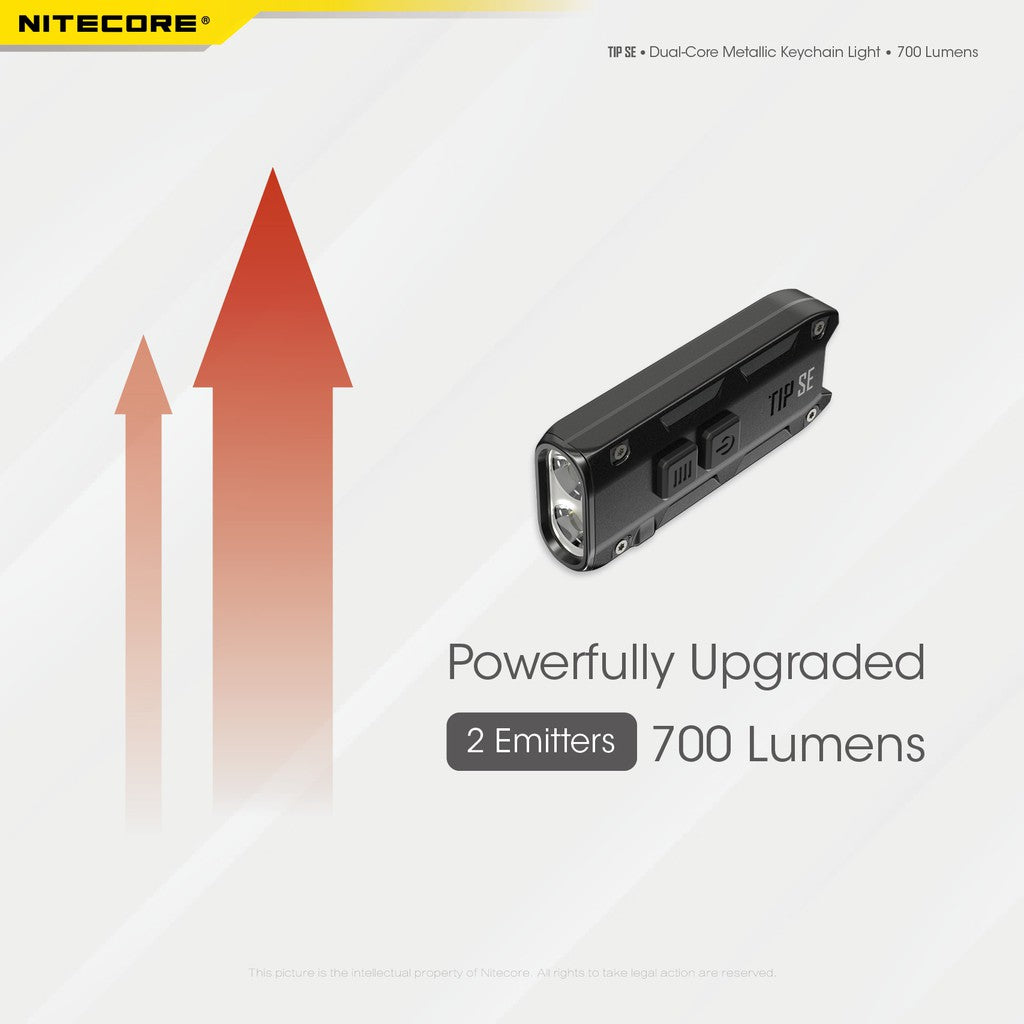 Nitecore Tip SE 700 Lumens Rechargeabla Keychain EDC Flashlight