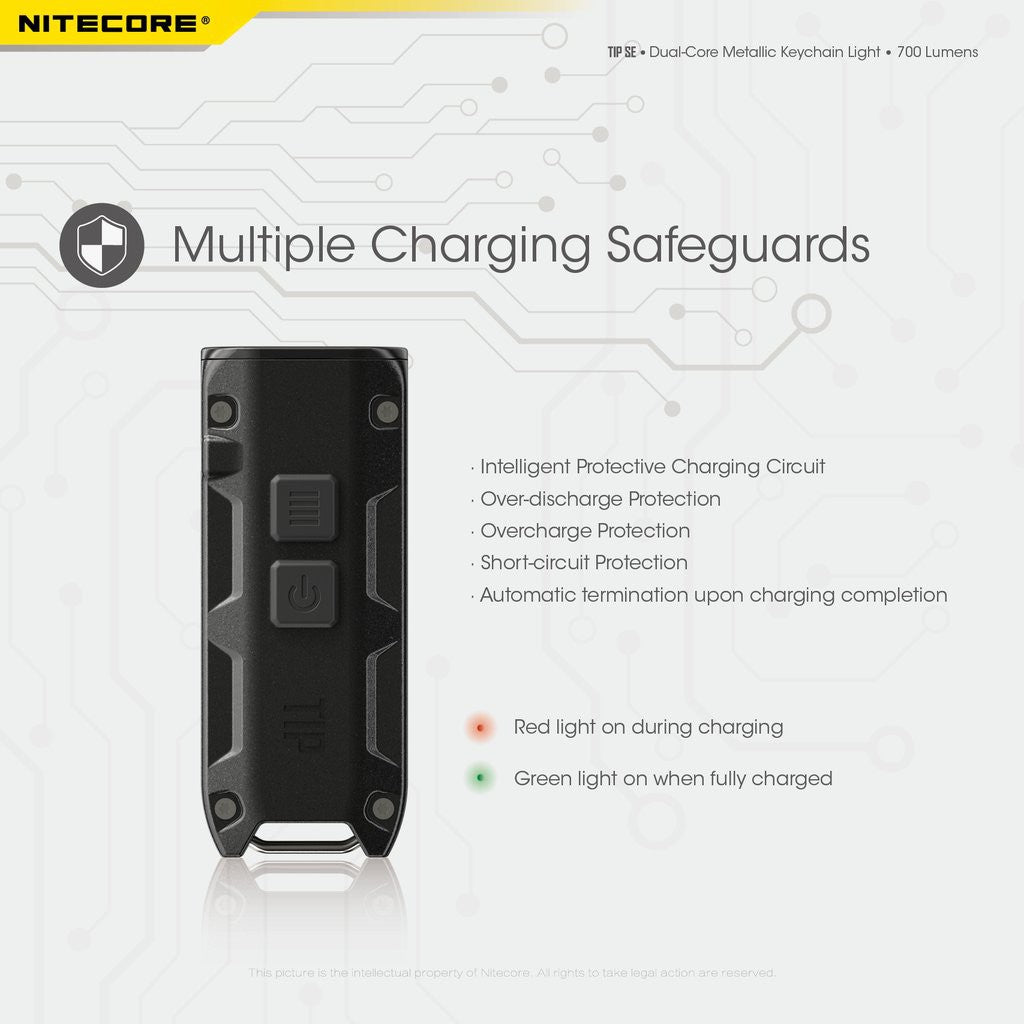 Nitecore Tip SE 700 Lumens Rechargeabla Keychain EDC Flashlight