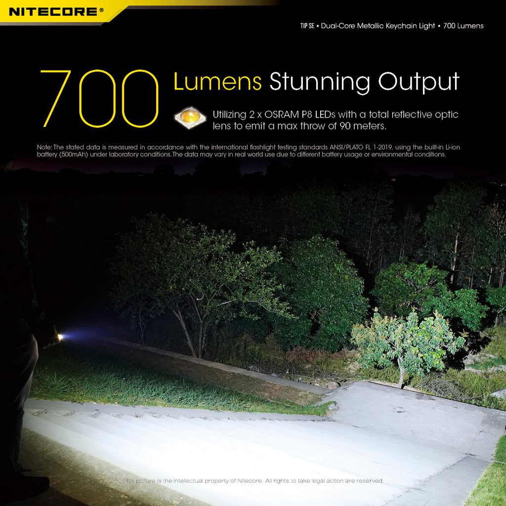 Nitecore Tip SE 700 Lumens Rechargeabla Keychain EDC Flashlight