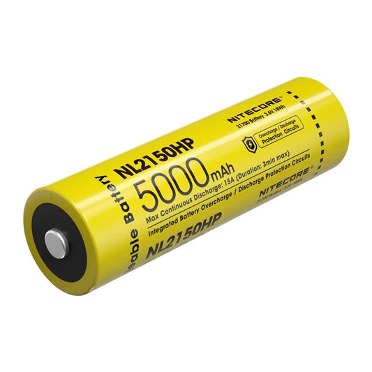 Nitecore 21700 5000MAH 15A 3.6V Rechargeable LI-ION Battery NL2150HP