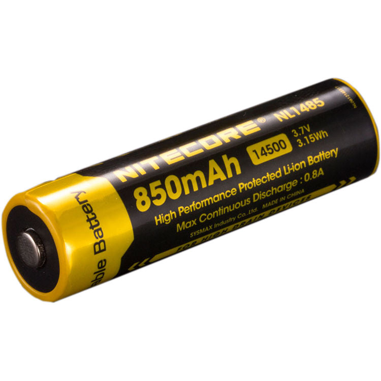 Nitecore 14500 850MAH 3.6V Rechargeable Li-Ion Battery NL1485