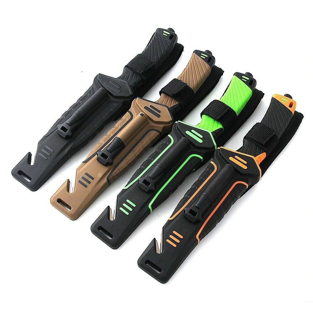 Ganzo G8012V2 Fixed Blade Survival Knife with Fire Starter Sheath